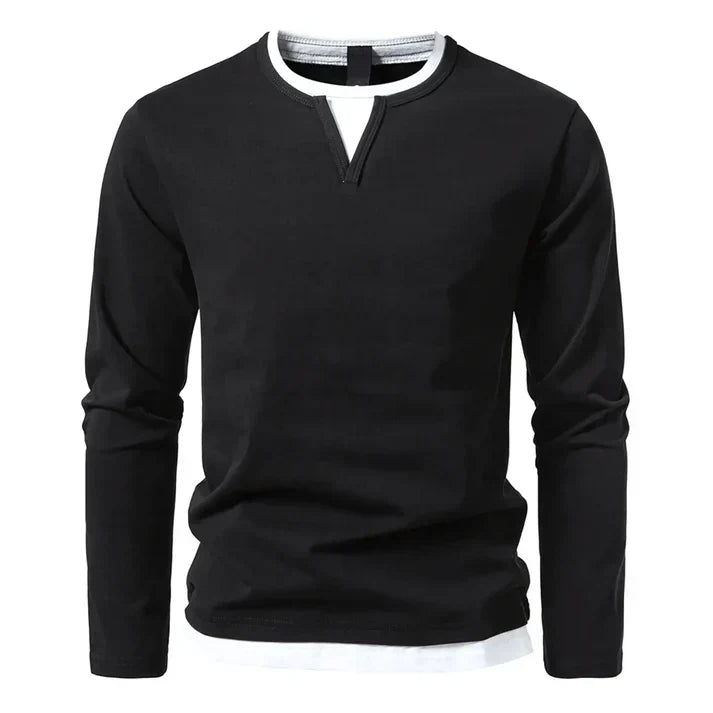 Alwin | Premium Long Sleeve Shirt Made from Combed Cotton