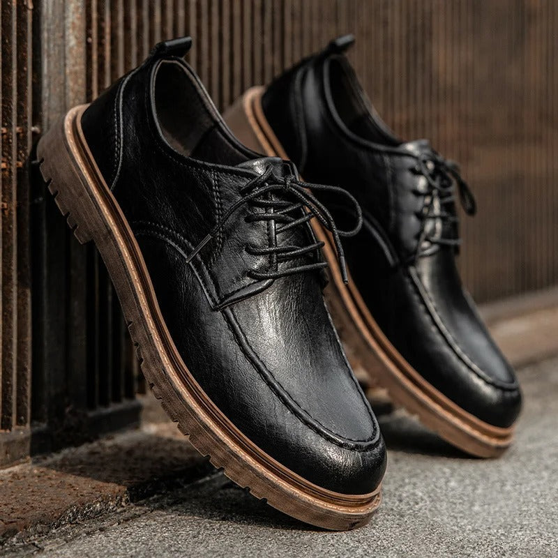 Wade™ | Vintage Moc-Toe Lace-Up Shoes