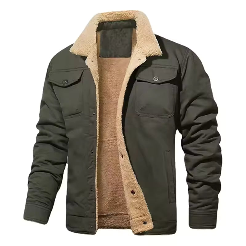Frank™ | Warm Sherpa-Lined Trucker Jacket
