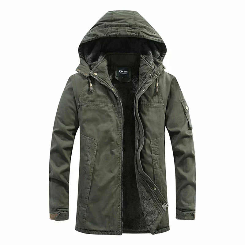 James™ | Warm Fleece-Lined Hooded Parka Jacket