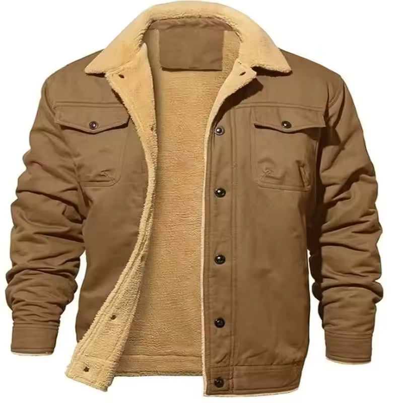 Frank™ | Warm Sherpa-Lined Trucker Jacket