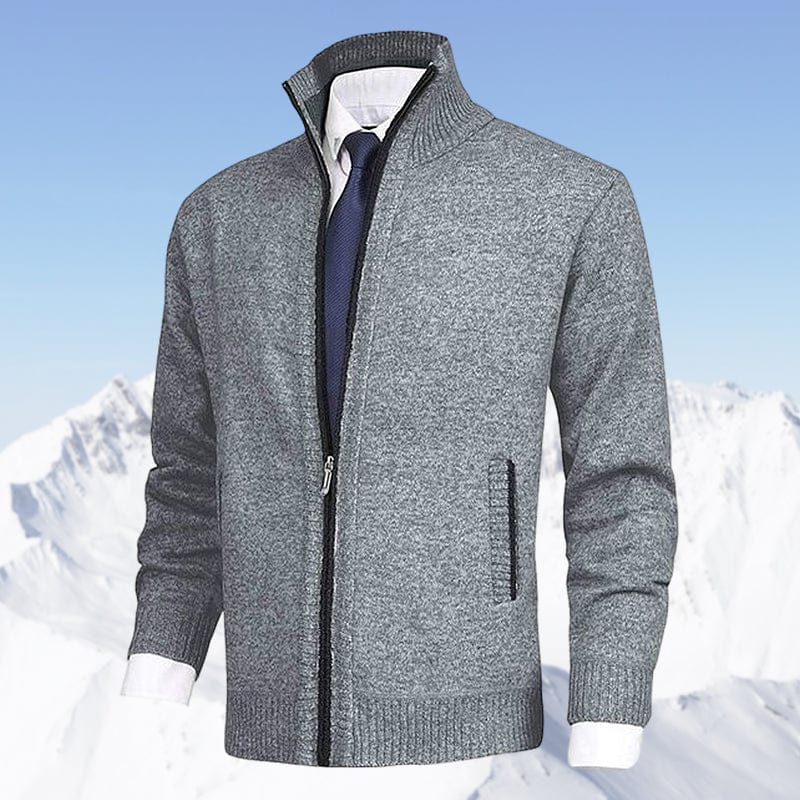 Edward™ | Warm Classic Stand-Collar Zip Cardigan