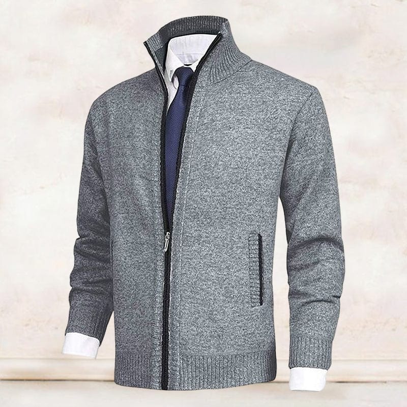 Edward™ | Warm Classic Stand-Collar Zip Cardigan
