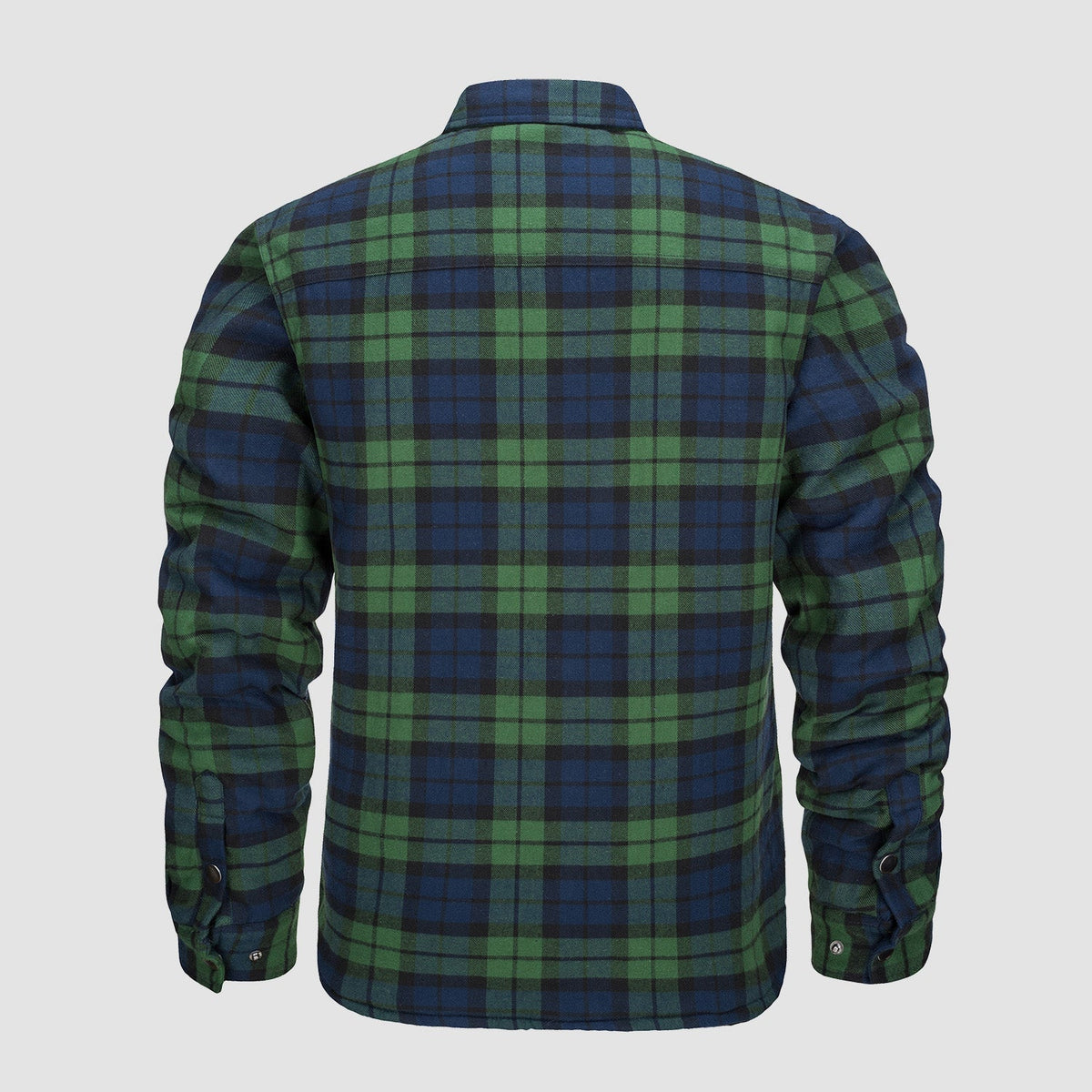 Douglas™ | Quilt-Lined Plaid Flannel Bomber Jacket