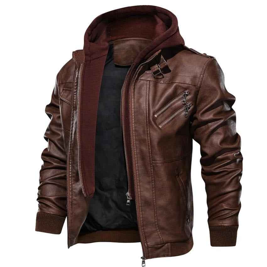 Dale™ | Classic Hooded Biker Jacket