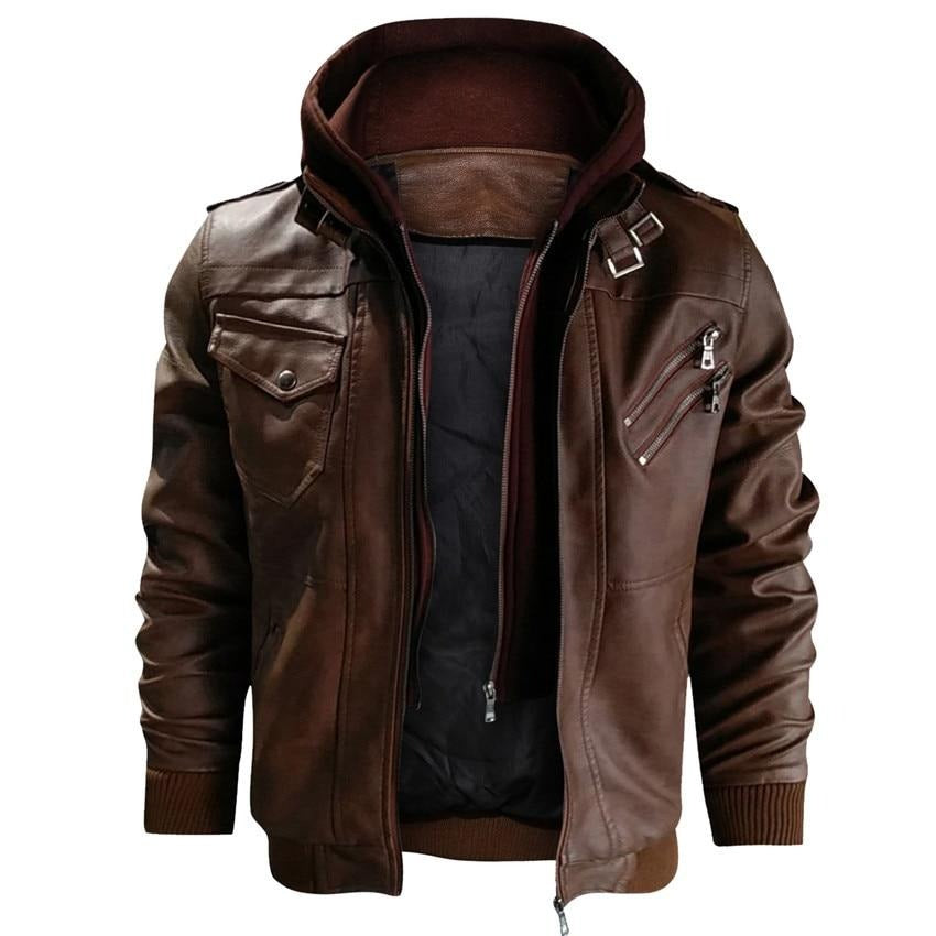 Dale™ | Classic Hooded Biker Jacket