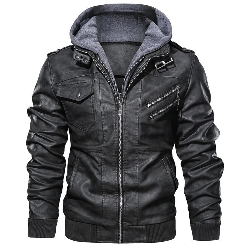 Dale™ | Classic Hooded Biker Jacket