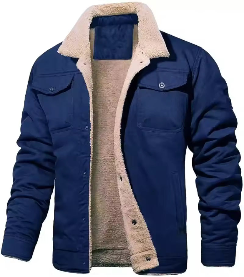 Frank™ | Warm Sherpa-Lined Trucker Jacket