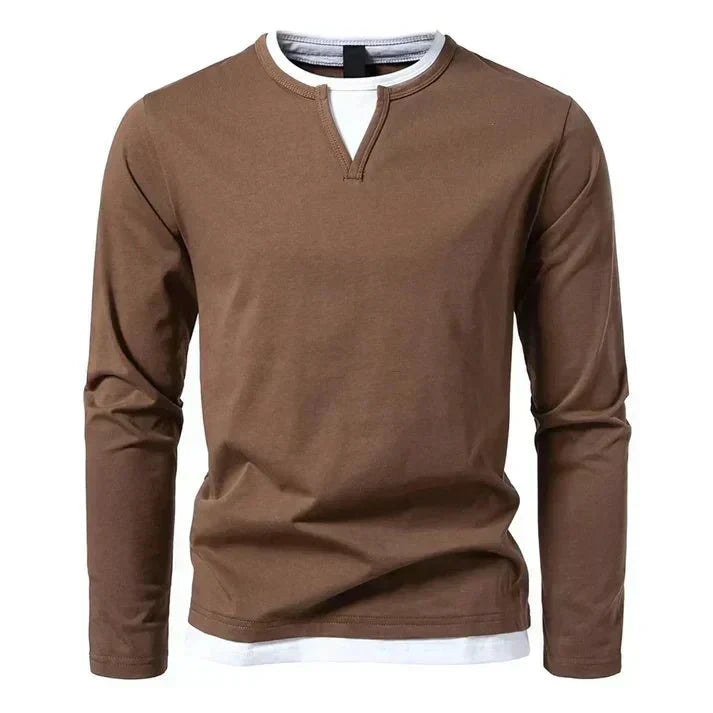 Alwin | Premium Long Sleeve Shirt Made from Combed Cotton