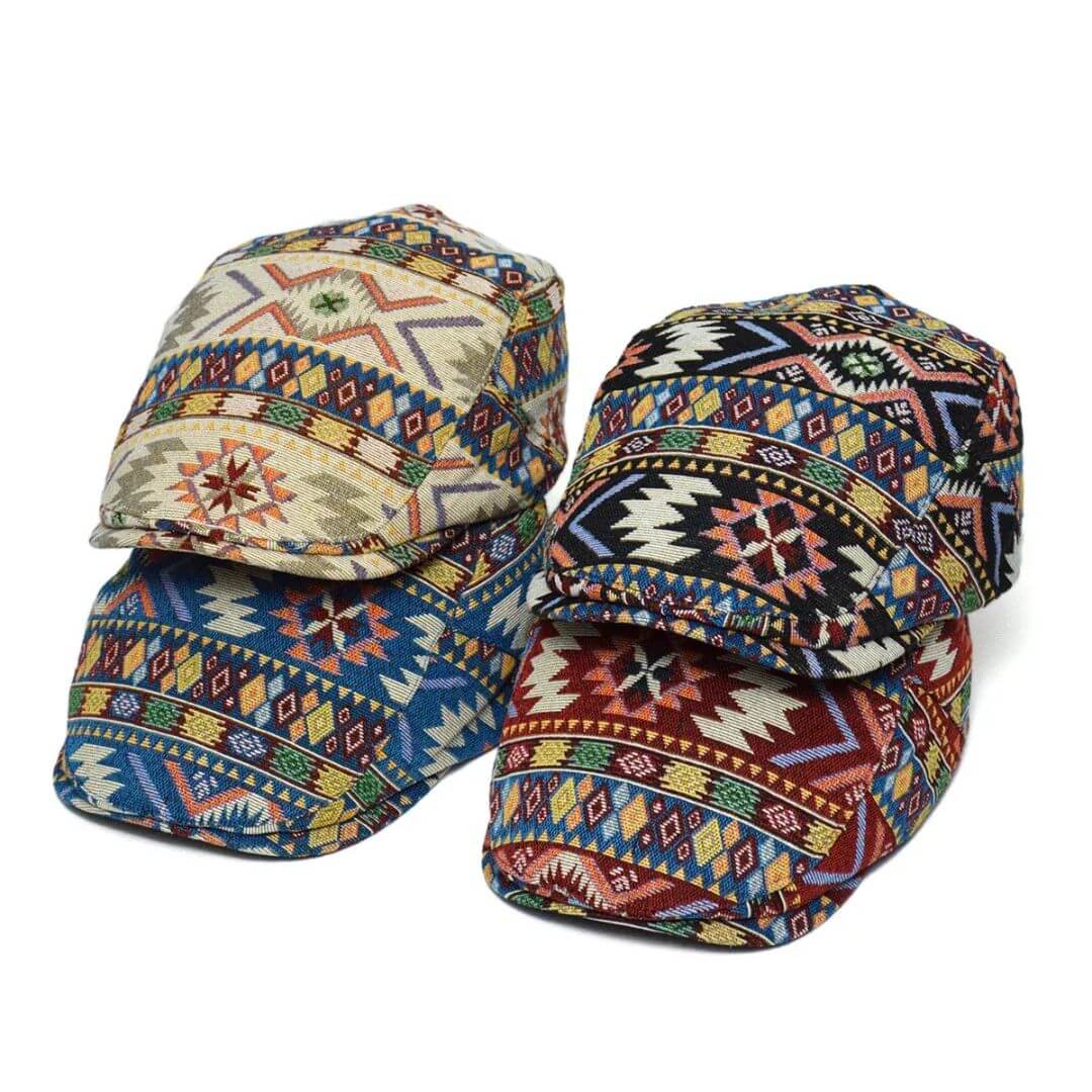 Patterned Flat Cap | TORONTO