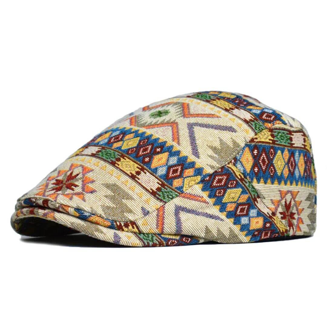 Patterned Flat Cap | TORONTO