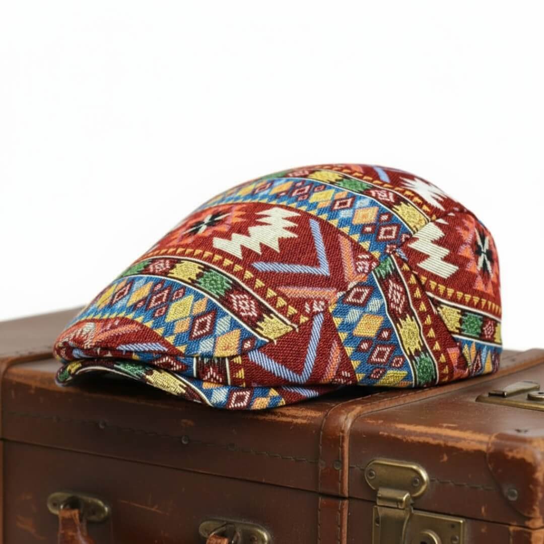 Patterned Flat Cap | TORONTO