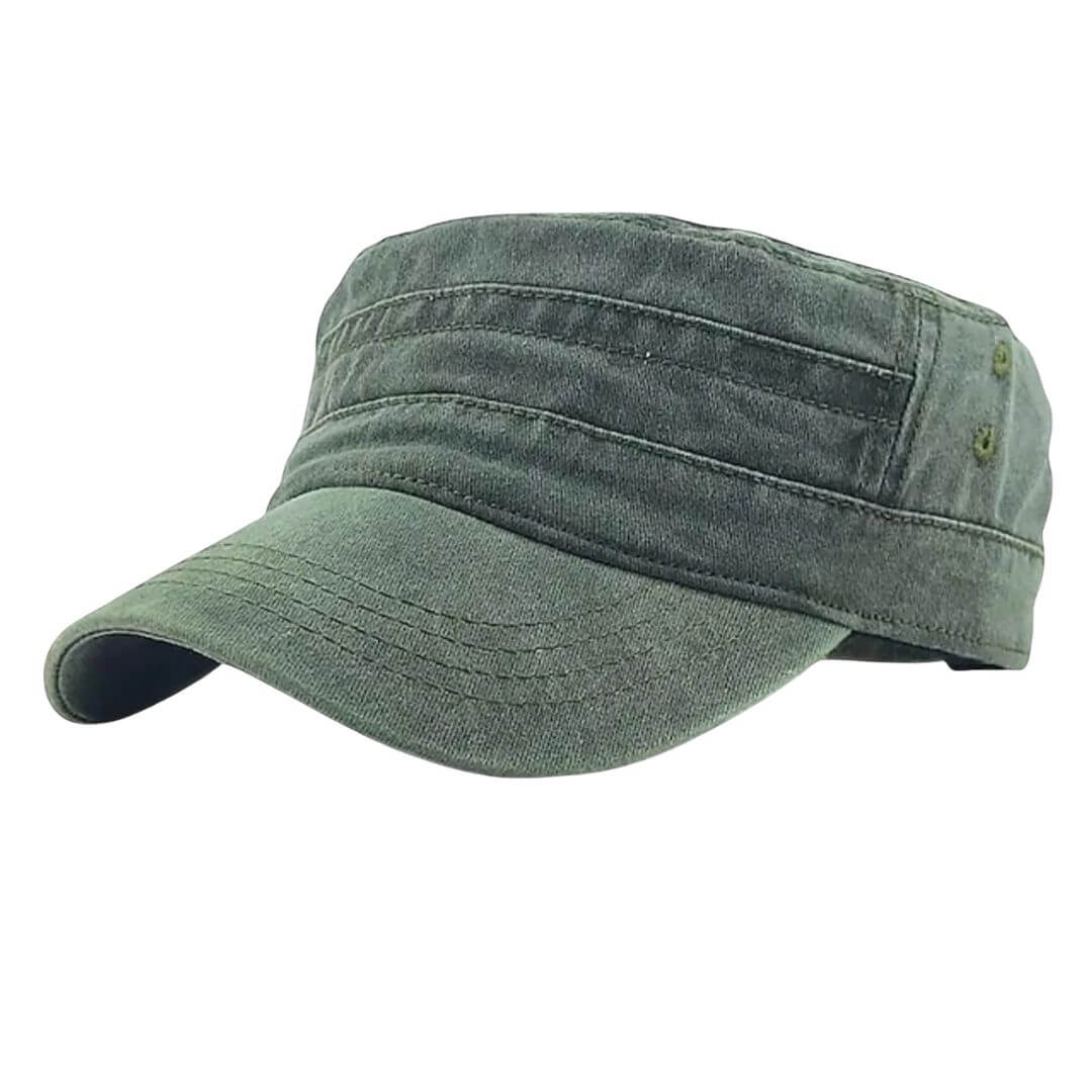 Washed Cotton Cadet Cap | KINGSTON