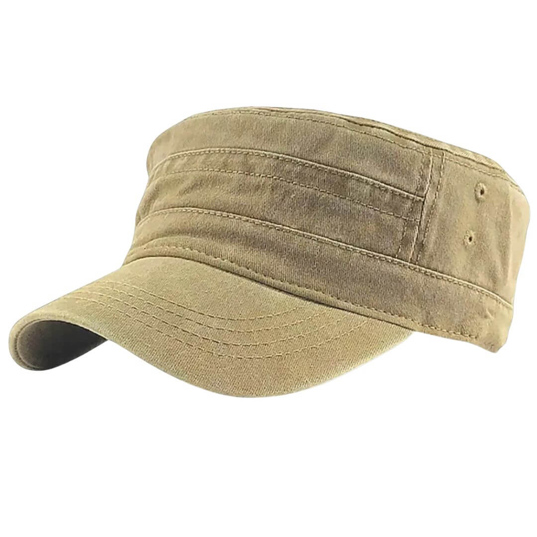 Washed Cotton Cadet Cap | KINGSTON