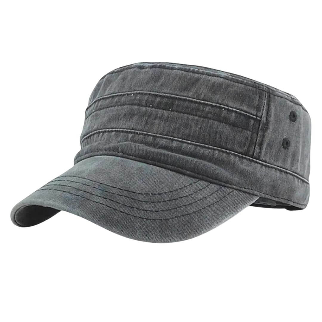 Washed Cotton Cadet Cap | KINGSTON