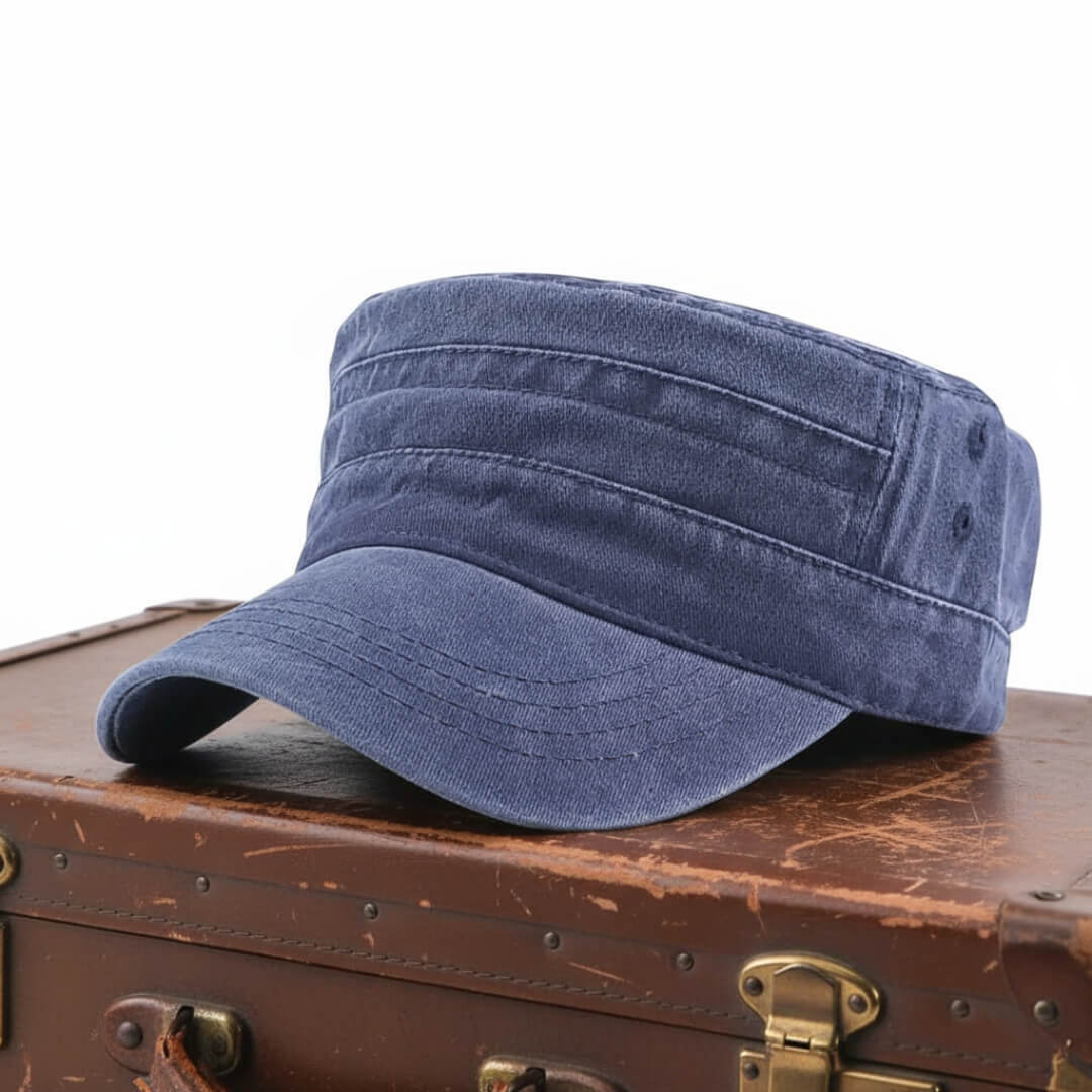 Washed Cotton Cadet Cap | KINGSTON