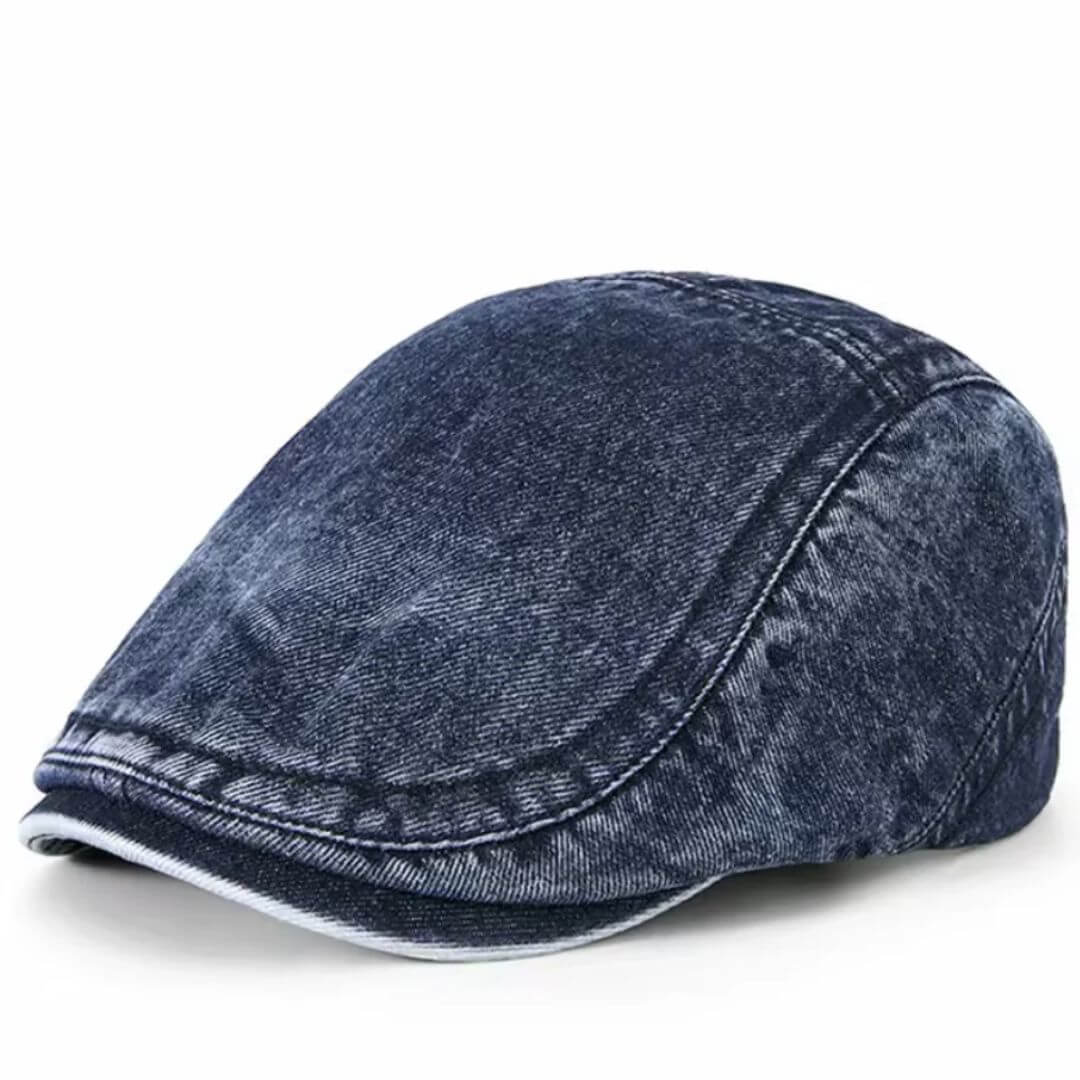 Washed Denim Flat Cap | LEXINGTON