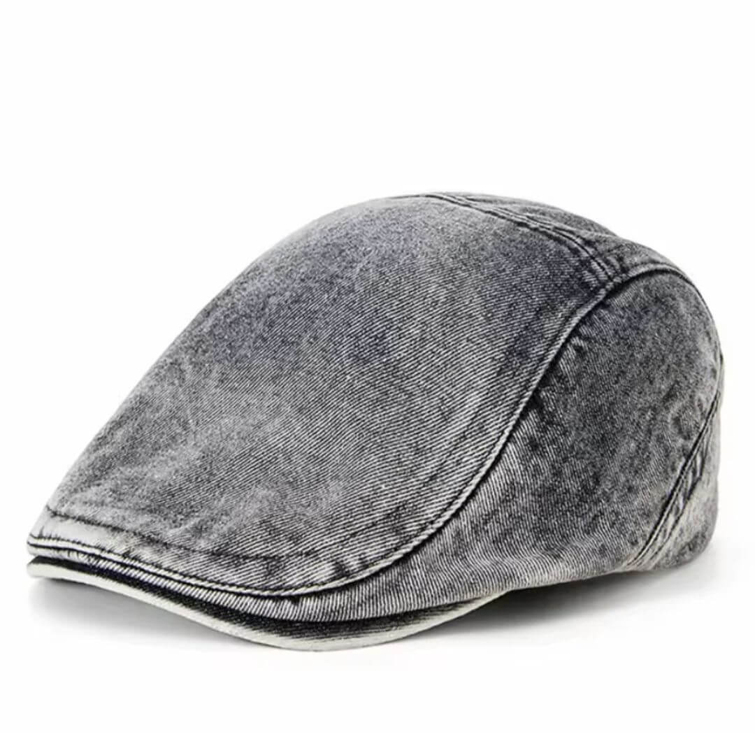 Washed Denim Flat Cap | LEXINGTON
