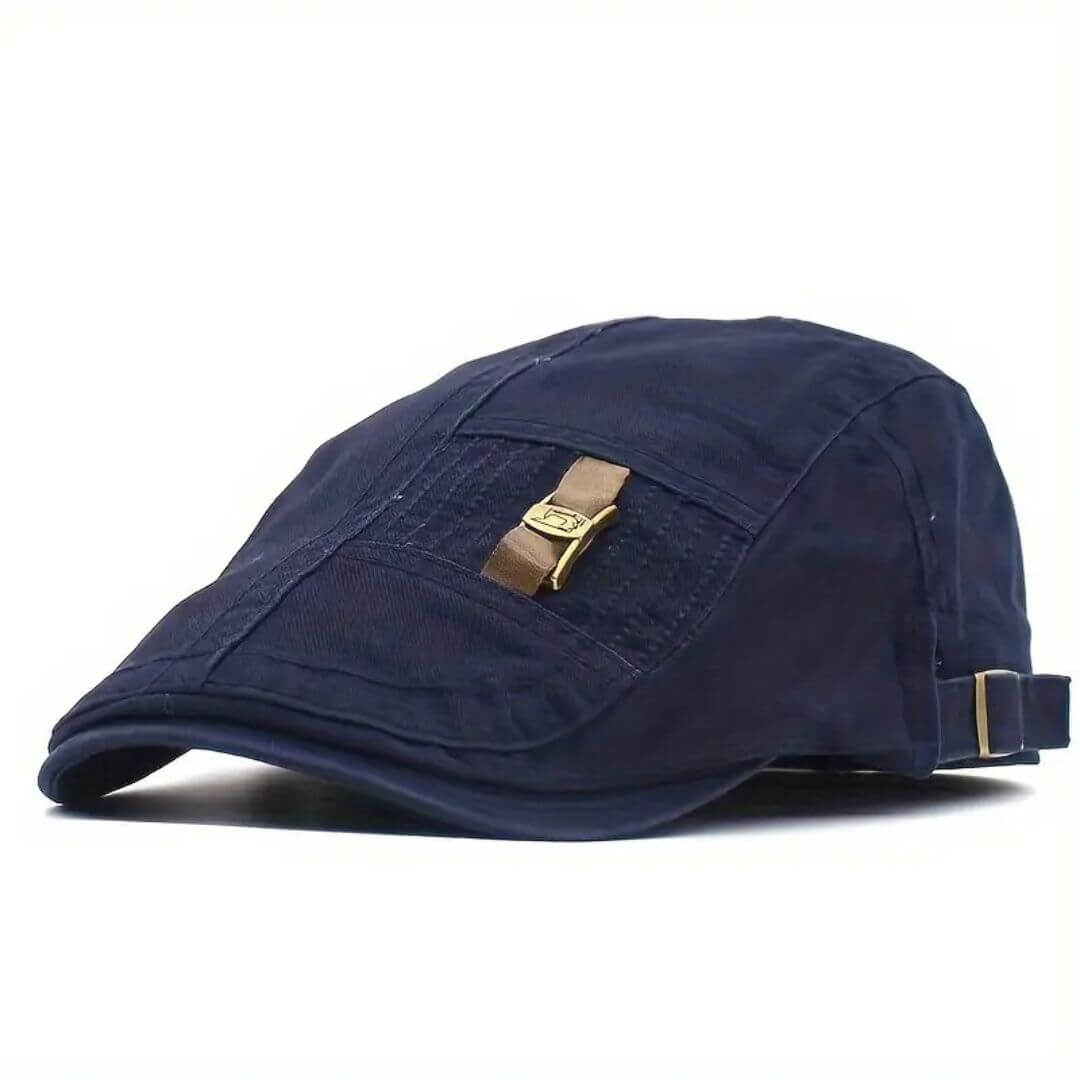Twill Cotton Flat Cap | HARTFORD