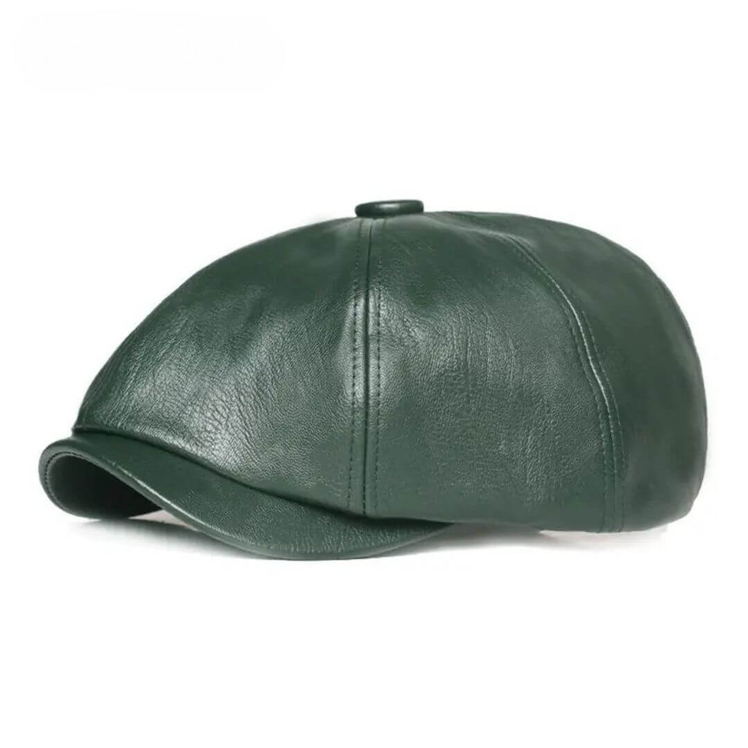 Leather Flat Cap | MONACO