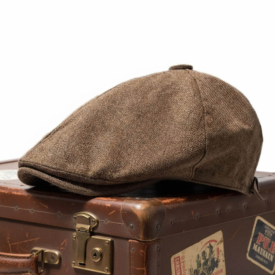 Linen Cotton Flat Cap | ASPEN