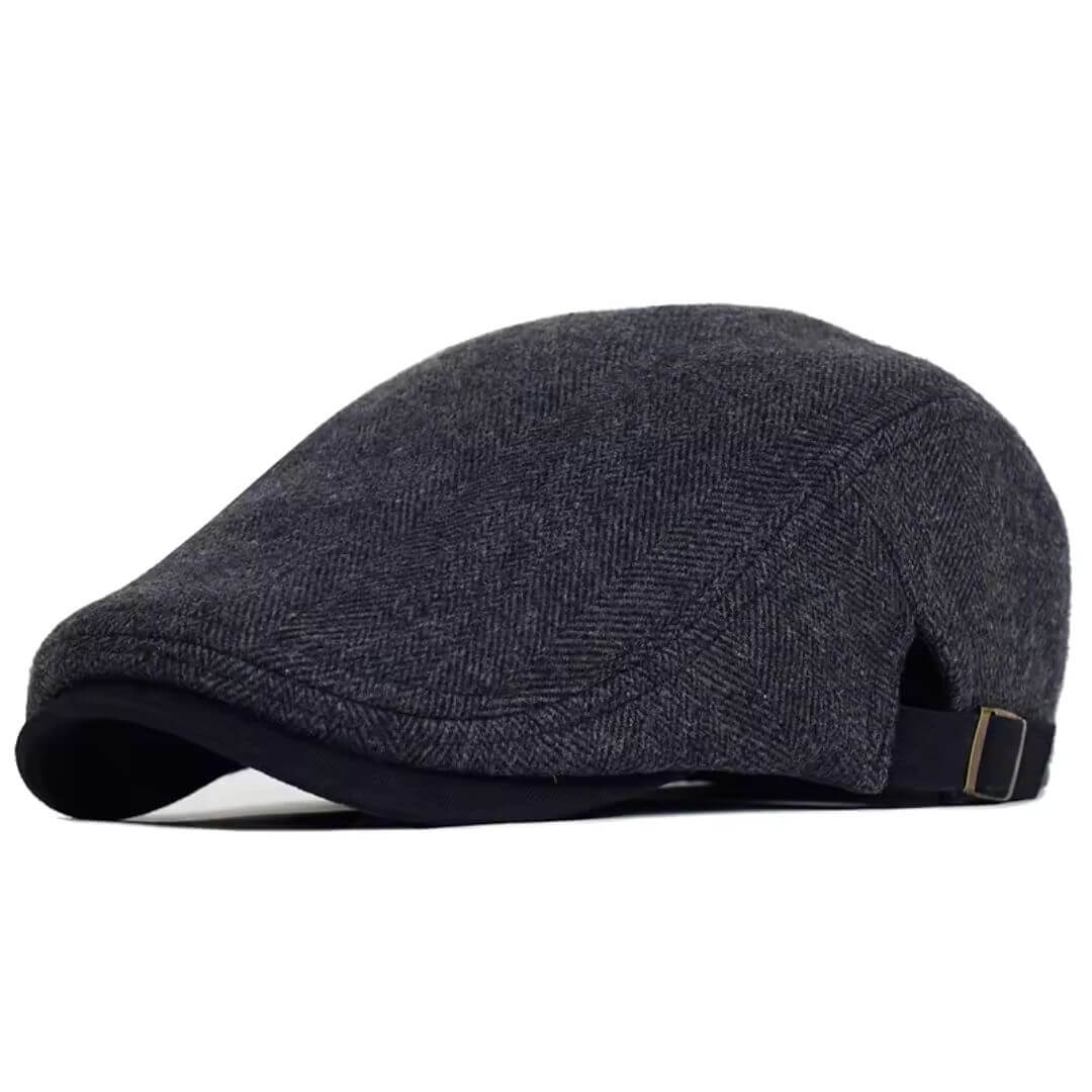 Wool Herringbone Flat Cap | SCOTTSDALE
