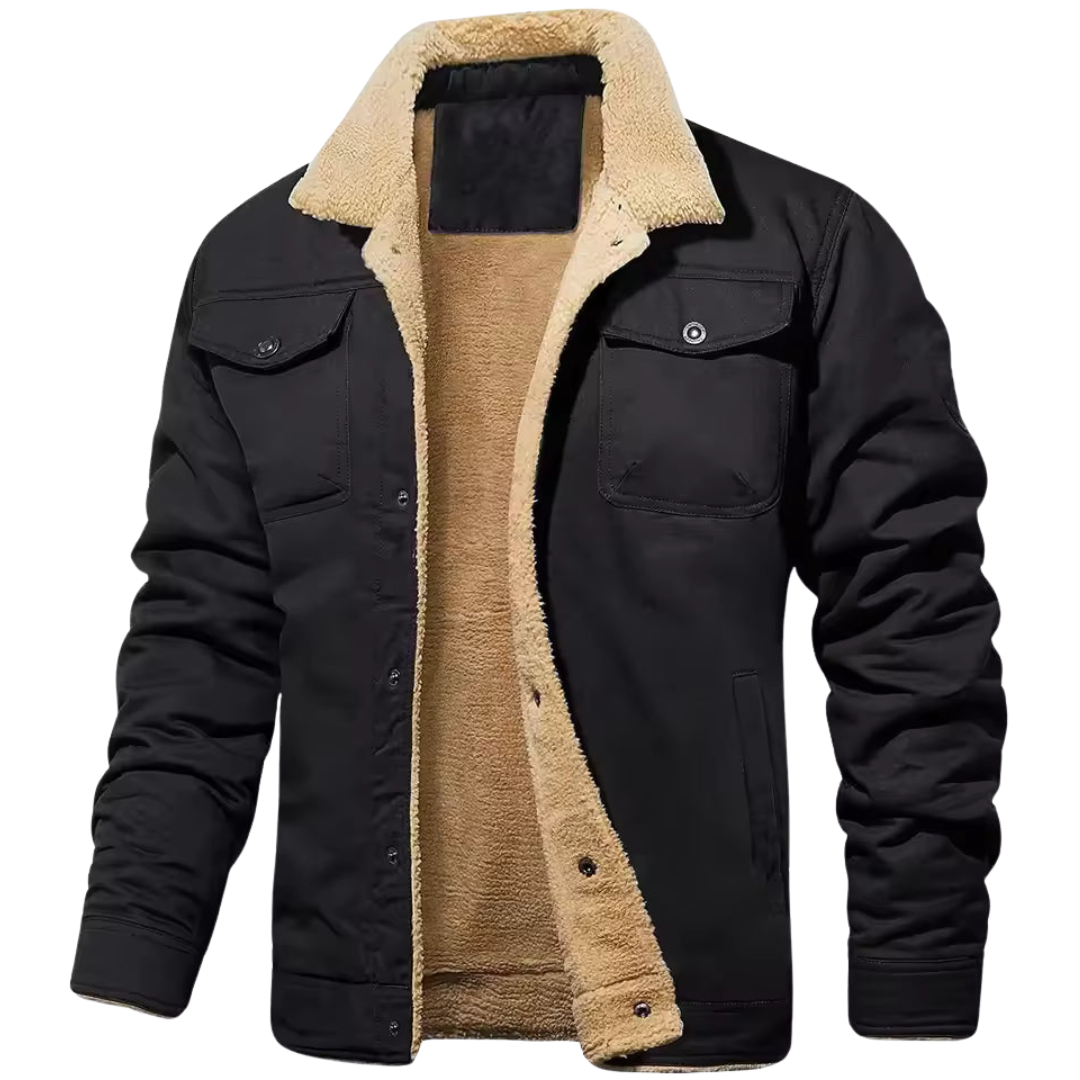Frank™ | Warm Sherpa-Lined Trucker Jacket