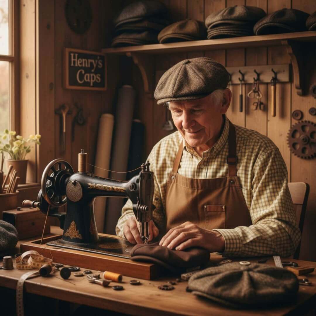 Leather Flat Cap | KALMAR