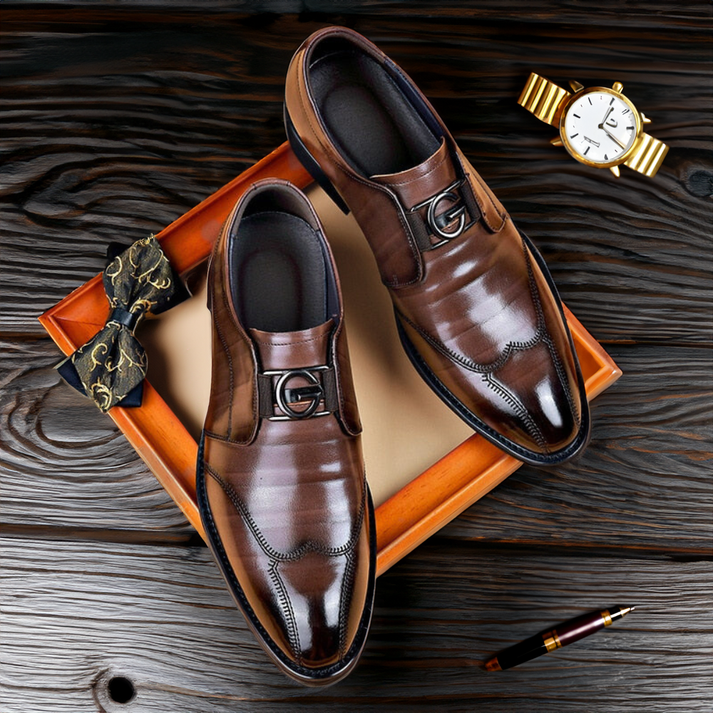 Gary™ | Elegant Wingtip Slip-On Loafers