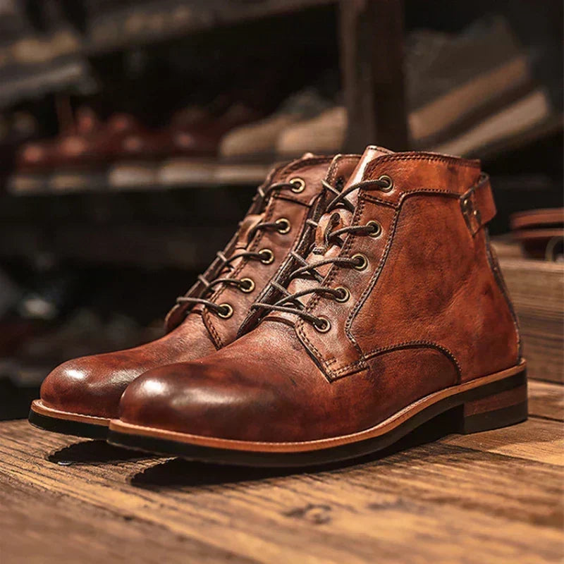 Craig™ | Vintage Lace-Up Ankle Boots