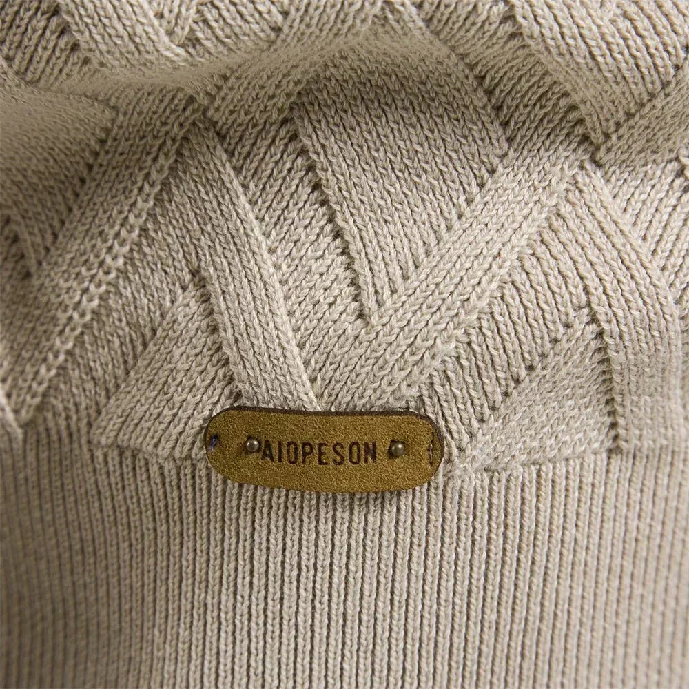Theodor | Men's Sweater with Diamond Pattern