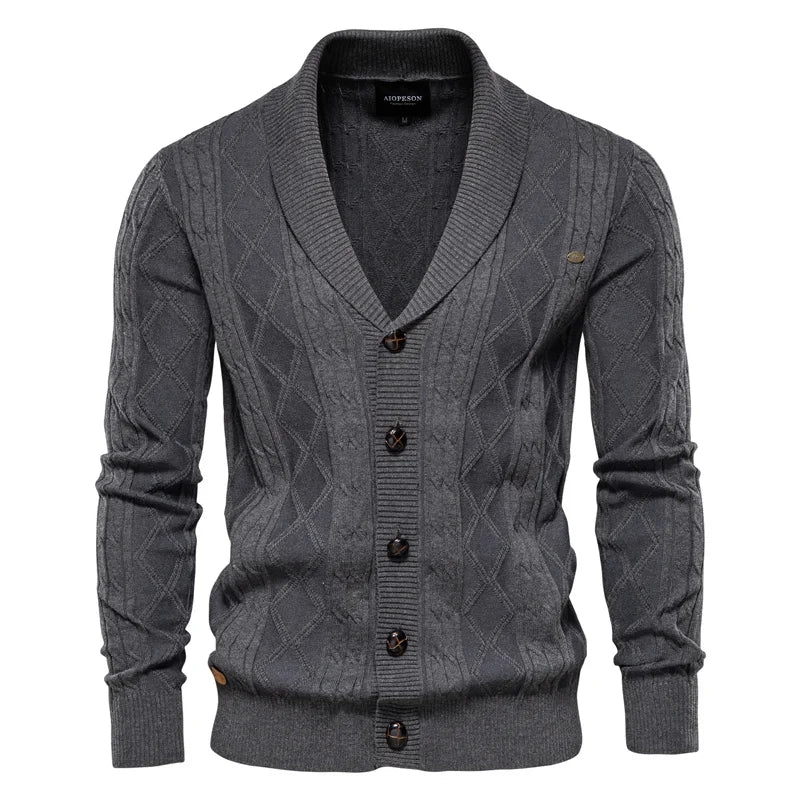 Waldemar | Men's Cardigan with Button Placket