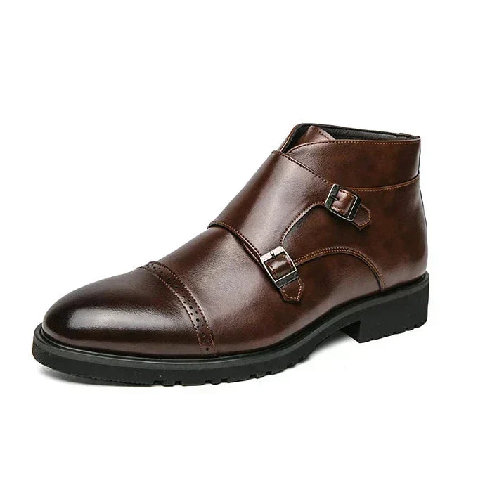 Carlton™ | Elegant Double Monk Strap Boots