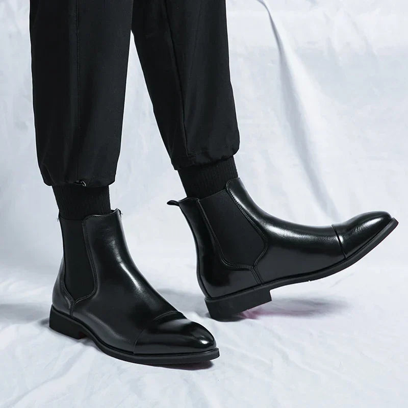Ross™ | Elegant Cap-Toe Chelsea Boots