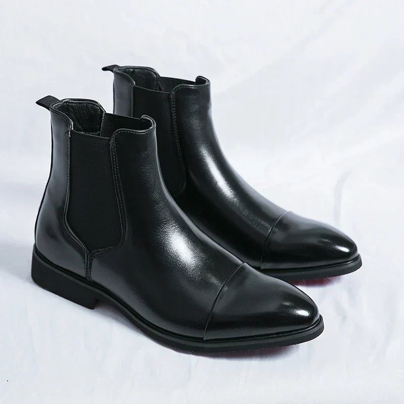 Ross™ | Elegant Cap-Toe Chelsea Boots