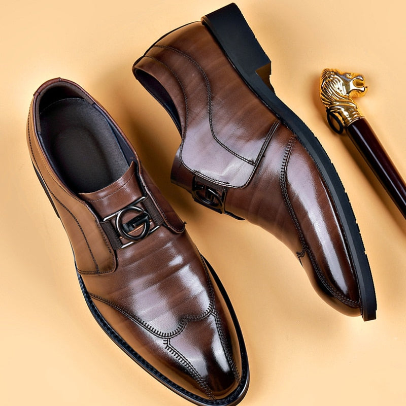 Gary™ | Elegant Wingtip Slip-On Loafers