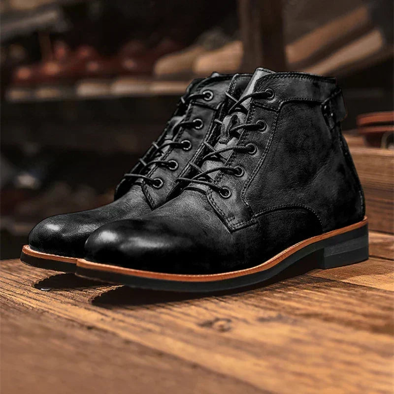 Craig™ | Vintage Lace-Up Ankle Boots