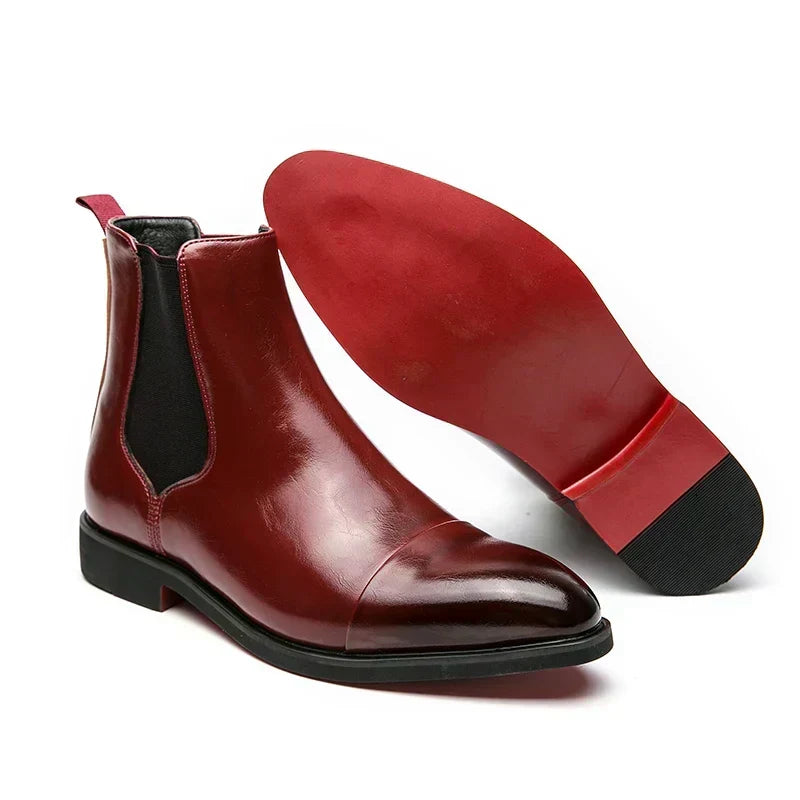 Ross™ | Elegant Cap-Toe Chelsea Boots