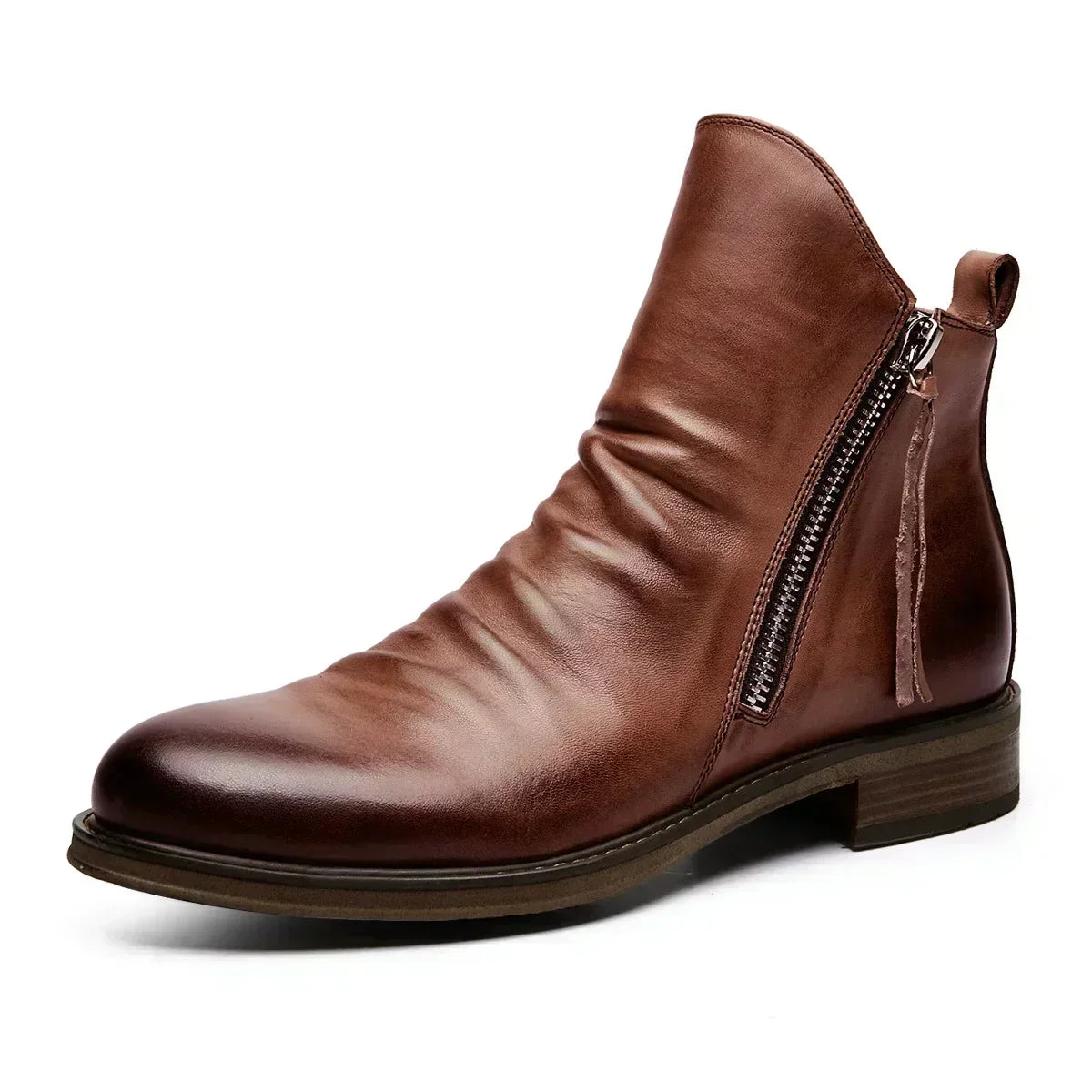 Grant™ | Vintage Zip-Up Ankle Boots