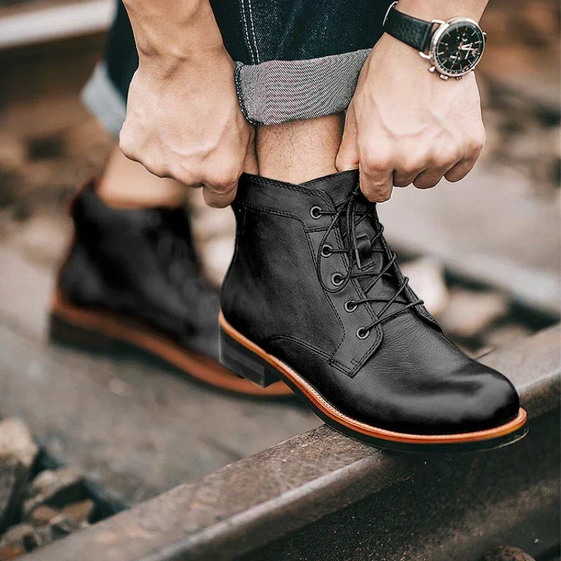 Craig™ | Vintage Lace-Up Ankle Boots