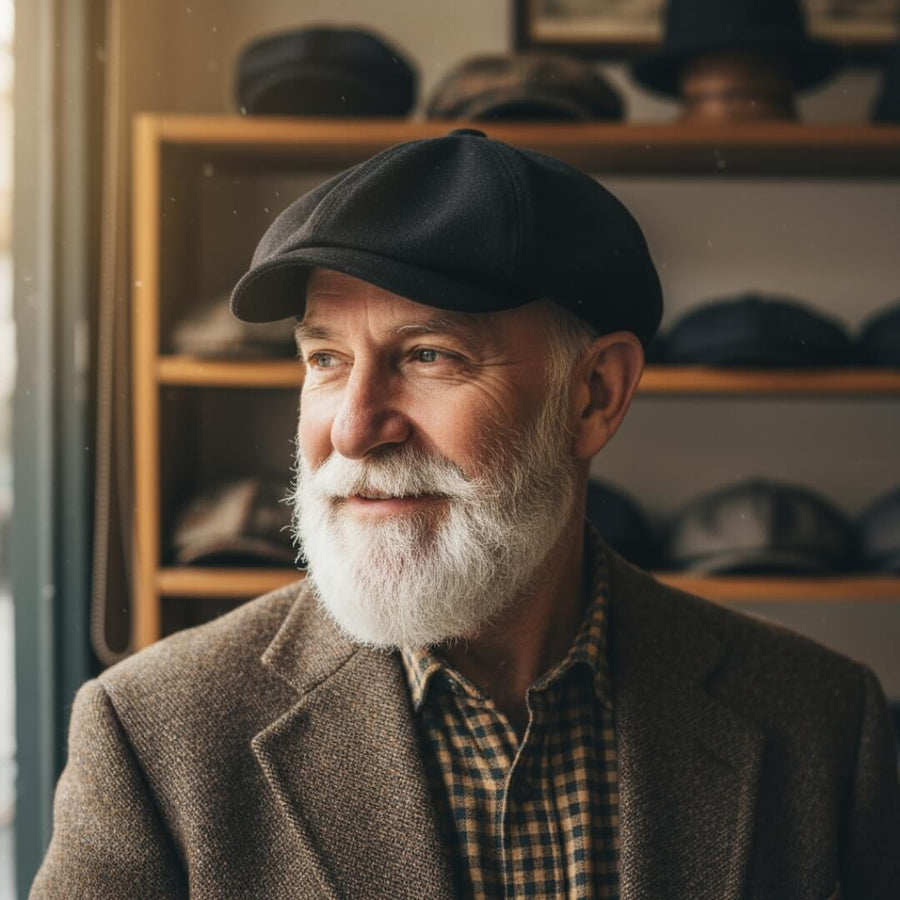 Woven Tweed Newsboy Cap | OSLO
