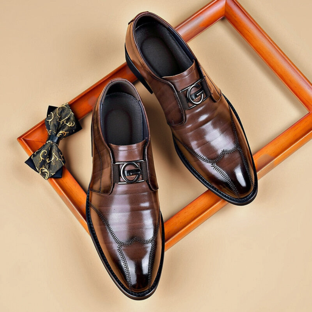 Gary™ | Elegant Wingtip Slip-On Loafers