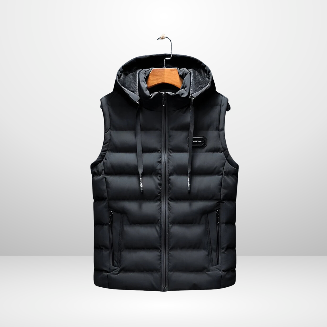 Ronald™ | Warm Classic Puffer Vest with Hood