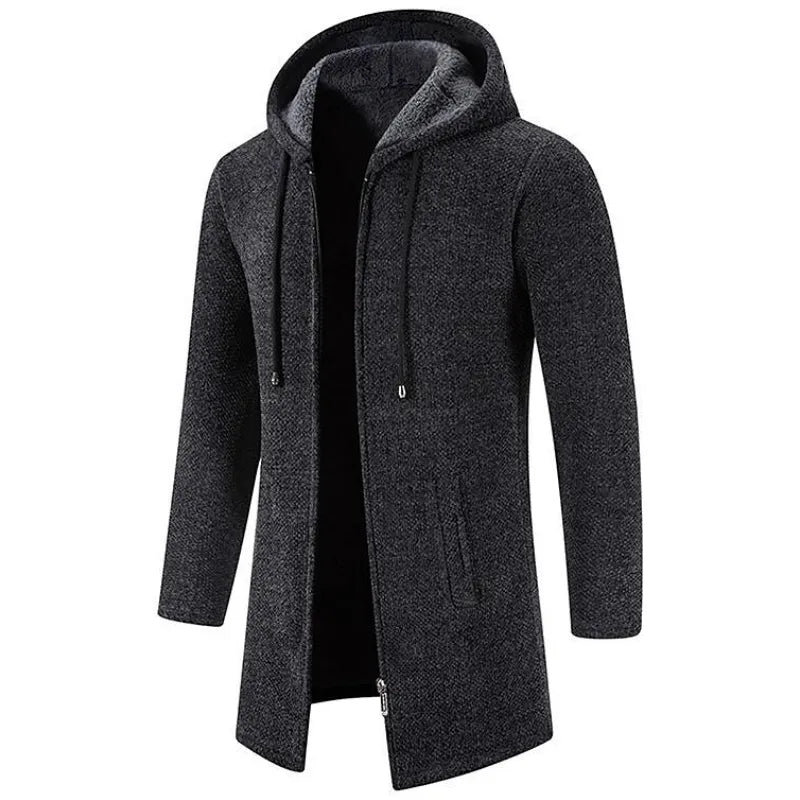 Lawrence™ | Warm Long Hooded Cardigan