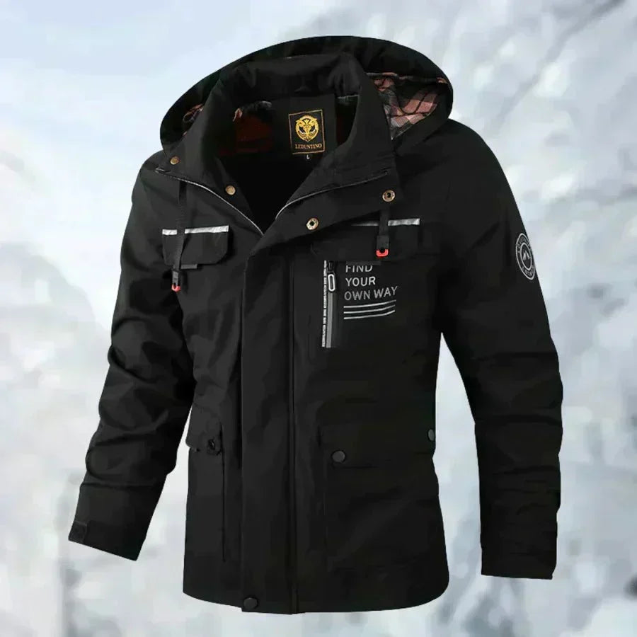 Larry™ | Waterproof Hooded Multi-Pocket Outdoor Jacket