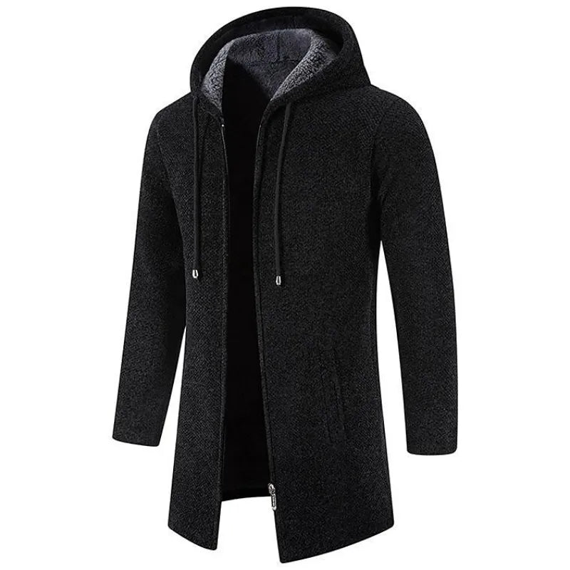 Lawrence™ | Warm Long Hooded Cardigan