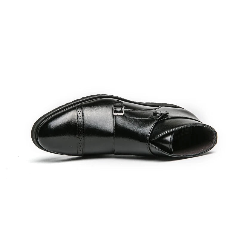 Carlton™ | Elegant Double Monk Strap Boots