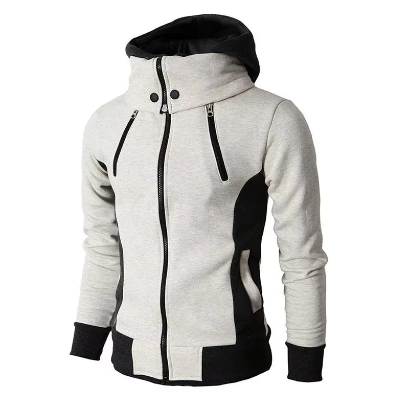 Daniel™ | Warm High-Collar Full Zip Hooded Sweatshirt